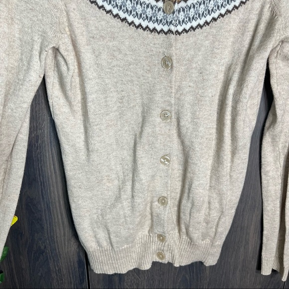 '🌼3/$30🌼Merona Fair Isle Button Down Lightweight Cardigan Size XS - Picture 6 of 13